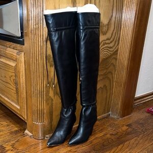 Tory Burch Black Over the Knee Boots